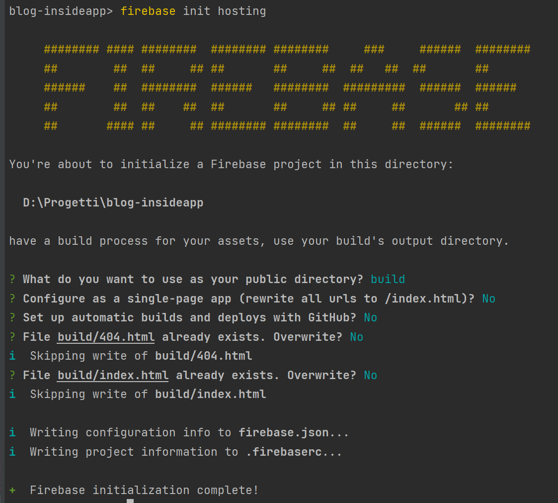 Firebase result